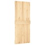 Puerta corredera con herrajes madera maciza de pino 85x210 cm de vidaXL, Puertas - Ref: Foro24-3203163, Precio: 169,35 €, Des...