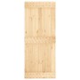 Puerta corredera con herrajes madera maciza de pino 85x210 cm de vidaXL, Puertas - Ref: Foro24-3203163, Precio: 169,35 €, Des...