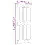 Puerta corredera con herrajes madera maciza de pino 85x210 cm de vidaXL, Puertas - Ref: Foro24-3203163, Precio: 169,35 €, Des...