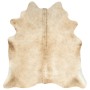 Alfombra de piel de vaca auténtica beige 150x170 cm de vidaXL, Alfombras - Ref: Foro24-284345, Precio: 199,99 €, Descuento: %