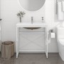 Bathroom structure with built-in white iron sink by vidaXL, bathroom vanities - Ref: Foro24-3101387, Price: 215,17 €, Discoun...