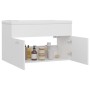 Mueble con lavabo madera de ingeniería blanco de vidaXL, Tocadores de baño - Ref: Foro24-3070829, Precio: 186,56 €, Descuento: %