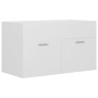 Mueble con lavabo madera de ingeniería blanco de vidaXL, Tocadores de baño - Ref: Foro24-3070829, Precio: 199,59 €, Descuento: %