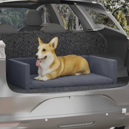 Cama de maletero de coche para perros aspecto de lino 90x60 cm de vidaXL, Camas para perros - Ref: Foro24-171350, Precio: 44,...