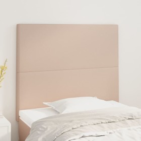 Headboards 2 units cappuccino synthetic leather 100x5x78/88 cm by vidaXL, Headboards and footboards - Ref: Foro24-3116141, Pr...