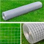 Quadratisches Drahtgeflecht aus silberverzinktem Stahl 1x25 m von vidaXL, Zaunpaneele - Ref: Foro24-140117, Preis: 79,12 €, R...