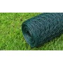 Dark green galvanized steel hexagonal wire mesh 1x25 m by vidaXL, fence panels - Ref: Foro24-140118, Price: 35,45 €, Discount: %