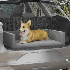 Gray linen look dog car trunk bed 110x70 cm by vidaXL, Beds for dogs - Ref: Foro24-171354, Price: 50,00 €, Discount: %