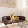 Truhenbett für Hunde in Leinenoptik braun 110x70 cm von vidaXL, Betten für Hunde - Ref: Foro24-171357, Preis: 44,46 €, Rabatt: %