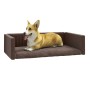 Truhenbett für Hunde in Leinenoptik braun 110x70 cm von vidaXL, Betten für Hunde - Ref: Foro24-171357, Preis: 44,46 €, Rabatt: %