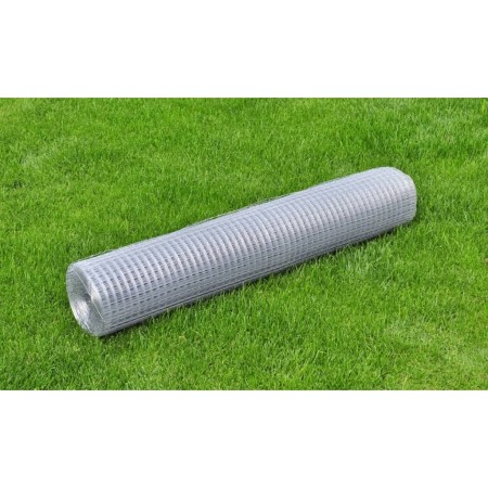 Verzinkter Stahldrahtgitter Silber 10x1 m von vidaXL, Zaunpaneele - Ref: Foro24-140429, Preis: 33,11 €, Rabatt: %