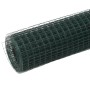 Green PVC coated steel chicken coop wire 10x0.5 m by vidaXL, fence panels - Ref: Foro24-143623, Price: 25,83 €, Discount: %