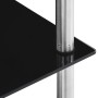 5-tier black tempered glass shelf 40x40x130 cm by vidaXL, Bookcases and shelves - Ref: Foro24-249511, Price: 61,33 €, Discoun...