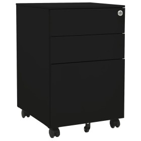 Armario archivador acero negro 39x45x60 cm de vidaXL, Armarios archivadores - Ref: Foro24-335980, Precio: 153,99 €, Descuento: %