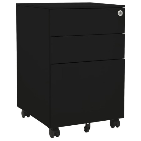 Black steel filing cabinet 39x45x60 cm by vidaXL, Filing cabinets - Ref: Foro24-335980, Price: 153,99 €, Discount: %