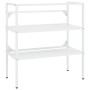 White iron washbasin structure 79x38x83 cm by vidaXL, bathroom vanities - Ref: Foro24-338486, Price: 64,99 €, Discount: %