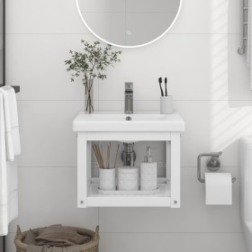 Estructura de lavabo suspendido hierro blanco 40x38x31 cm de vidaXL, Tocadores de baño - Ref: Foro24-338490, Precio: 39,72 €,...