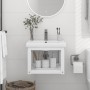 Estructura de lavabo suspendido hierro blanco 40x38x31 cm de vidaXL, Tocadores de baño - Ref: Foro24-338490, Precio: 39,71 €,...