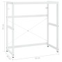 Weiße Waschbeckenstruktur aus Eisen, 79 x 38 x 83 cm von vidaXL, Badezimmerwaschtische - Ref: Foro24-338498, Preis: 58,36 €, ...