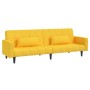 2-seater sofa bed with two yellow fabric pillows by vidaXL, Sofas - Ref: Foro24-337497, Price: 191,20 €, Discount: %