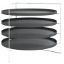 Bandejas para pizza 4 uds con estante acero Ø 28 cm de vidaXL, Moldes para pizza - Ref: Foro24-154983, Precio: 25,42 €, Descu...