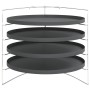 Pizza trays 4 units with steel stand Ø 28 cm by vidaXL, Pizza molds - Ref: Foro24-154983, Price: 25,42 €, Discount: %