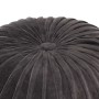 Cotton velvet pouf with anthracite gray robe design 40x30cm by vidaXL, Ottomans - Ref: Foro24-284032, Price: 61,99 €, Discoun...