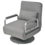 Silla giratoria y sofá cama tela gris claro de vidaXL, Sillones - Ref: Foro24-244666, Precio: 273,04 €, Descuento: %