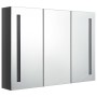 Bathroom cabinet with glossy gray LED mirror 89x14x62 cm by vidaXL, bathroom vanities - Ref: Foro24-326528, Price: 152,18 €, ...