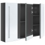 Bathroom cabinet with glossy gray LED mirror 89x14x62 cm by vidaXL, bathroom vanities - Ref: Foro24-326528, Price: 152,18 €, ...