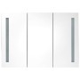 Bathroom cabinet with glossy gray LED mirror 89x14x62 cm by vidaXL, bathroom vanities - Ref: Foro24-326528, Price: 152,18 €, ...