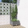 Planter with light gray PP trellis 40x40x121.5 cm by vidaXL, Pots and planters - Ref: Foro24-153269, Price: 38,21 €, Discount: %