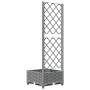 Planter with light gray PP trellis 40x40x121.5 cm by vidaXL, Pots and planters - Ref: Foro24-153269, Price: 38,21 €, Discount: %