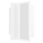 Armario espejo de baño con luz LED acrílico blanco 40x12x45 cm de vidaXL, Tocadores de baño - Ref: Foro24-804948, Precio: 49,...