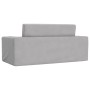 Sofá cama infantil 2 plazas felpa suave gris claro de vidaXL, Mobiliario para bebés y niños pequeños - Ref: Foro24-341828, Pr...