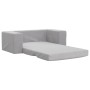 Sofá cama infantil 2 plazas felpa suave gris claro de vidaXL, Mobiliario para bebés y niños pequeños - Ref: Foro24-341828, Pr...