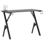 Escritorio gaming con patas en forma de Y negro 110x60x75 cm de vidaXL, Escritorios - Ref: Foro24-325406, Precio: 104,89 €, D...