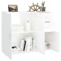 Glossy white plywood sideboard 91x29.5x75 cm by vidaXL, Sideboards - Ref: Foro24-823271, Price: 98,39 €, Discount: %