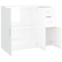 Glossy white plywood sideboard 91x29.5x75 cm by vidaXL, Sideboards - Ref: Foro24-823271, Price: 98,39 €, Discount: %