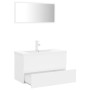 White engineered wood bathroom furniture set by vidaXL, Bathroom furniture - Ref: Foro24-3071684, Price: 272,87 €, Discount: %