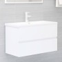 White engineered wood bathroom furniture set by vidaXL, Bathroom furniture - Ref: Foro24-3071684, Price: 272,87 €, Discount: %