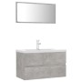 Juego de muebles de baño madera de ingeniería gris hormigón de vidaXL, Muebles de baño - Ref: Foro24-3071688, Precio: 272,59 ...