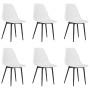 Dining chairs 6 units white PP by vidaXL, dining chairs - Ref: Foro24-3082341, Price: 256,99 €, Discount: %