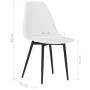 Dining chairs 6 units white PP by vidaXL, dining chairs - Ref: Foro24-3082341, Price: 256,99 €, Discount: %