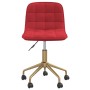 Silla de oficina giratoria de terciopelo rojo tinto de vidaXL, Sillas de oficina - Ref: Foro24-3087393, Precio: 68,99 €, Desc...