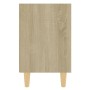 Bedside tables 2 units with oak Sonoma wood legs 40x30x50cm by vidaXL, Nightstands - Ref: Foro24-805786, Price: 47,03 €, Disc...