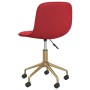 Silla de oficina giratoria de terciopelo rojo tinto de vidaXL, Sillas de oficina - Ref: Foro24-3087393, Precio: 68,99 €, Desc...