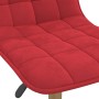 Silla de oficina giratoria de terciopelo rojo tinto de vidaXL, Sillas de oficina - Ref: Foro24-3087393, Precio: 68,99 €, Desc...