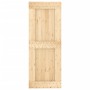 Sliding door with solid pine wood hardware 80x210 cm by vidaXL, Doors - Ref: Foro24-3203220, Price: 166,31 €, Discount: %