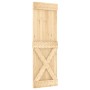 Puerta corredera con herrajes madera maciza de pino 70x210 cm de vidaXL, Puertas - Ref: Foro24-3203223, Precio: 166,85 €, Des...